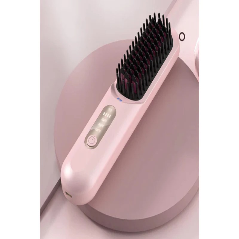 SmoothGlow Heated Hair Straightening Comb Brush (6)